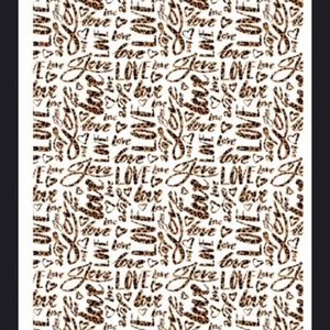 Love words patterns on HTV 12in x 17in